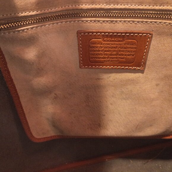 Rare '90s COACH Italy Dakota Collection Harvest Tote 4207 Black Pebbled Leather - Picture 15 of 15